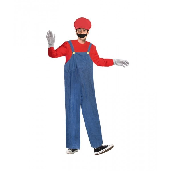 Disfraz Fontanero tipo Super Mario Bros ML