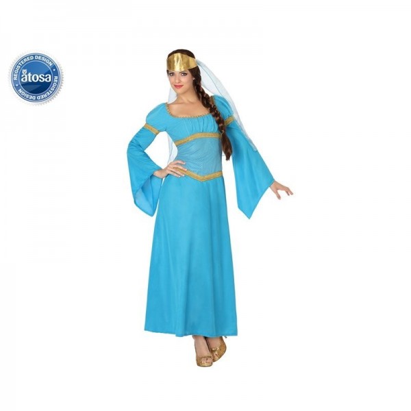 Disfraz Dama Medieval Azul