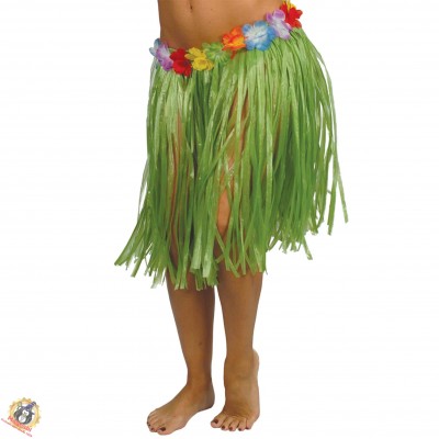 Falda hawaiana corta verde