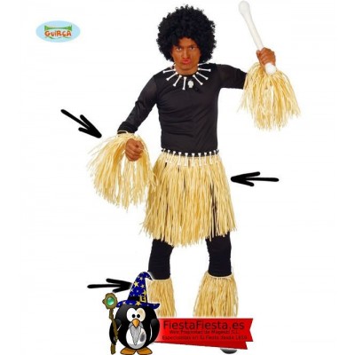 Disfraz tribu Zulu indigena