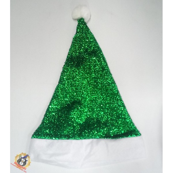 Gorro Elfo Noel Verde Metalizado