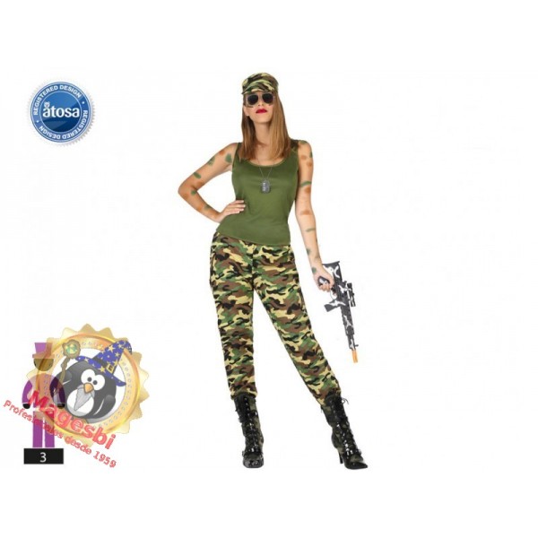 Disfraz Militar Soldado Chica