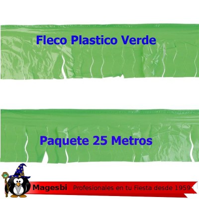 Fleco Plastico Verde 25m.