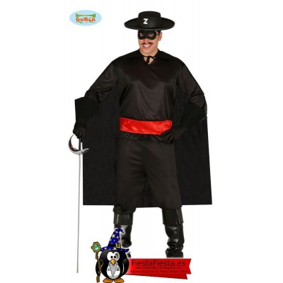Disfraz Zorro Adulto Bandido Super Heroe