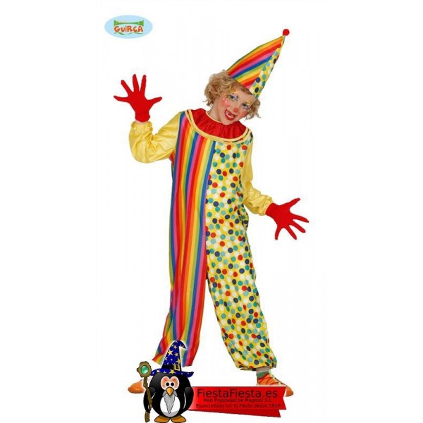Disfraz Payaso COlorines Clown infantil