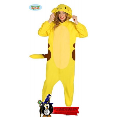 Disfraz Pikachu pijama adulto