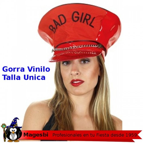 Gorra Roja Vinilo Bad Girl
