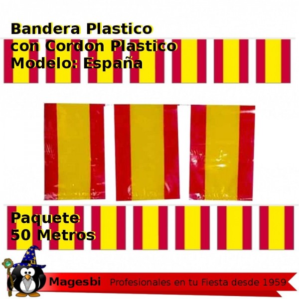 Bandera Plastico España 50m