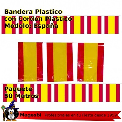 Bandera Plastico España 50m