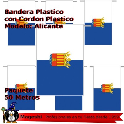 Bandera Plastico Alicante 50m