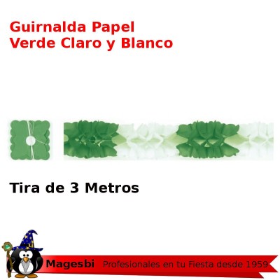 Guirnalda Blanco Verde 3 Metros