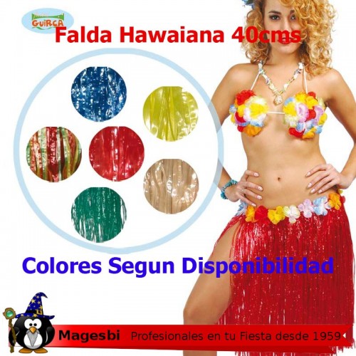 'Falda Hawaiana 40cm Colores Surtidos'