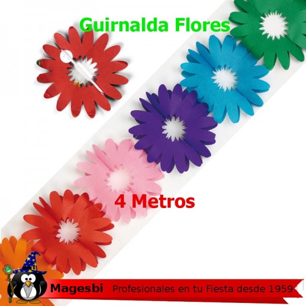 Guirnalda Flores 4 Metros