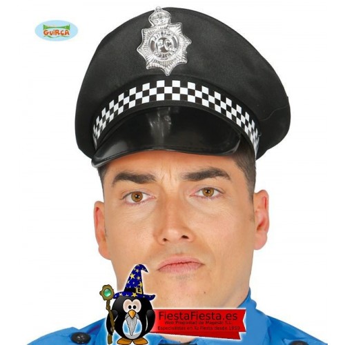 Gorra Policia negra
